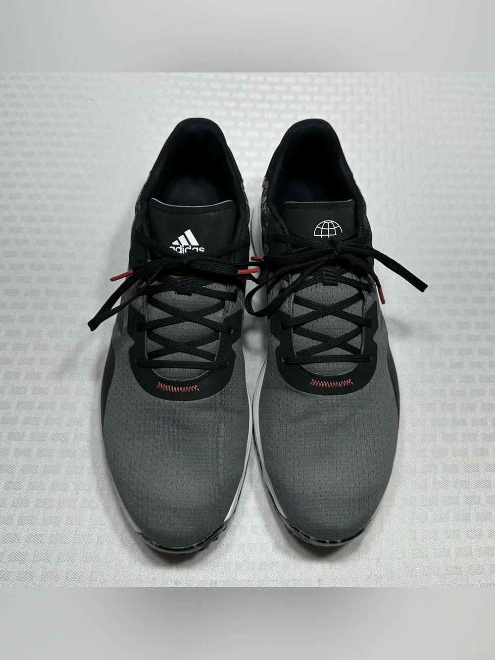Adidas Men's S2G SL Spikeless Golf Shoes Black Gray Lace Up Mesh Comfort Size 12